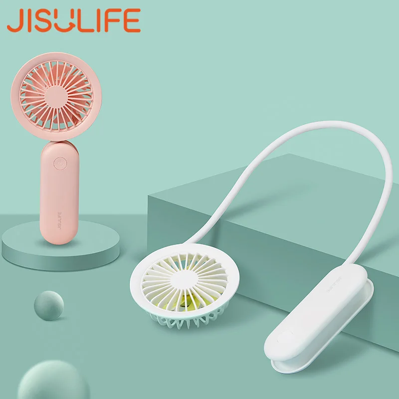 Портативный вентилятор JISULIFE бесшумный настольный мини с зарядкой от USB для офиса
