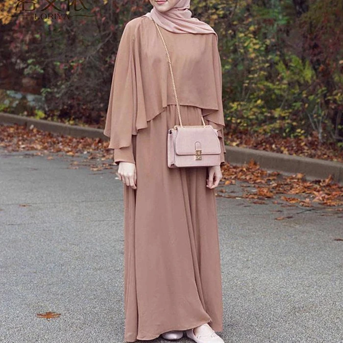 Elegnat мусульманское abaya плащ Макси платье ОАЭ длинные халаты кимоно Рамадан Eid Исламская, молитвенная одежда поклонение службы платье Femal