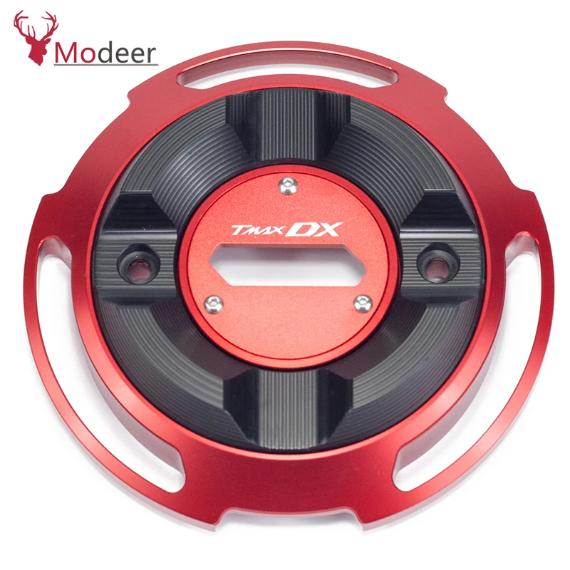 1pcs red T-MAX Dx Engine Stator Cover CNC Engine Protective Cover Protector Left&Right For Yamaha Tmax 530 tmax530 T MAX - Цвет: 1pcs red