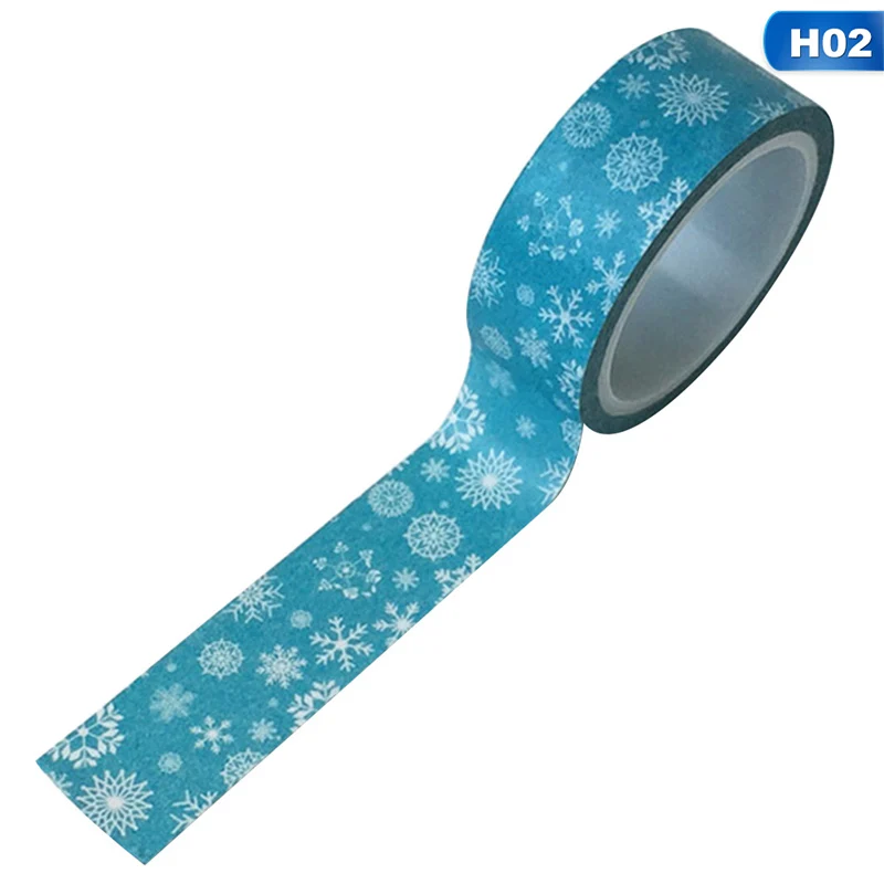 H02 1,5 см* 5 м Декоративный Рождественский скотч Набор сделай сам клейкая лента для скрапбукинга маскирующая лента школьные офисные принадлежности - Цвет: H02