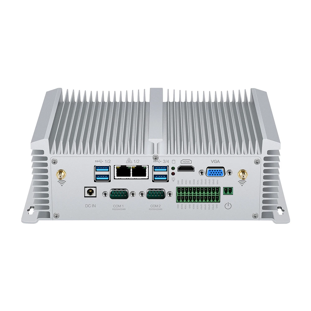 XCY X40G промышленный Мини ПК i5-8350U i7-7500U i5-7200U 2* RS232/422/485 2* LAN 8* USB HDMI VGA GPIO Wi-Fi 4 аппарат не привязан к оператору сотовой связи, Windows, Linux