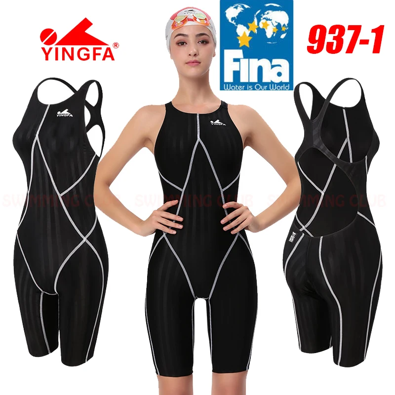 Women girls competition training racing professional kneeskin swimsuits all size