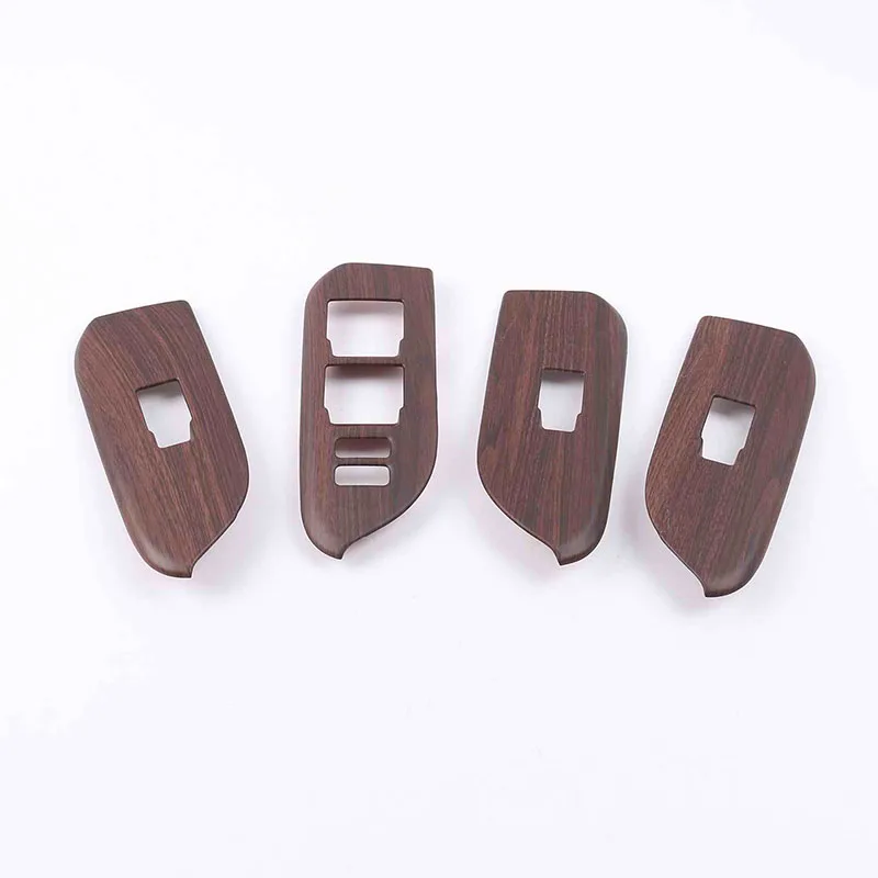 Lsrtw2017 для Toyota Land Cruiser Prado J150 150 переключатель стеклоподъемника автомобиля декоративные аксессуары для интерьера молдинги - Название цвета: wood color 1