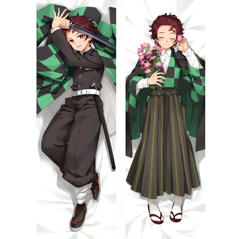 

Demon Slayer Anime Cosplay Body Love Pillow Case Kimetsu no Yaiba Kamado Tanjirou Dakimakura Cushion Cover Hugging BL Otaku Gift