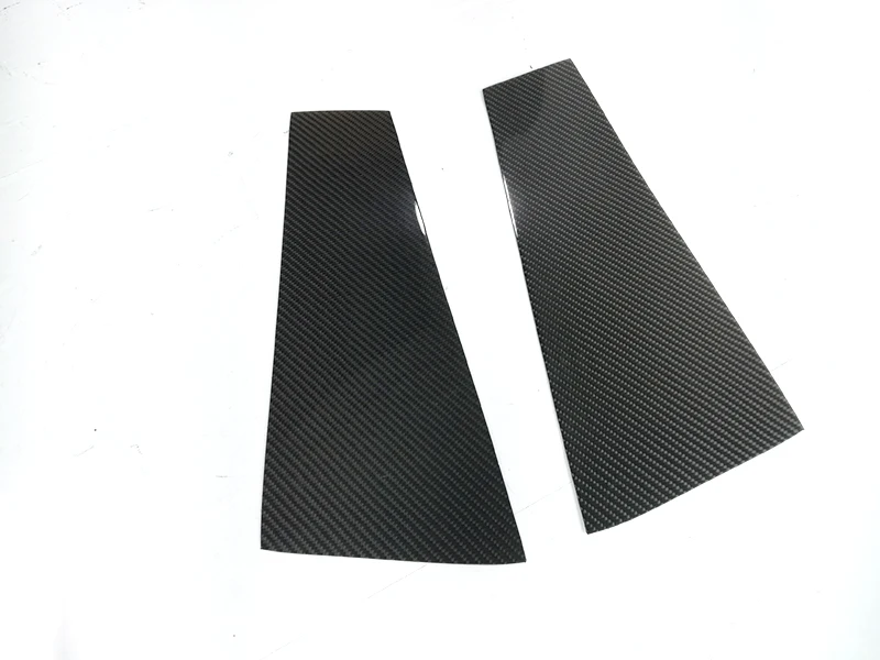 carbon fiber 1 мм Толщина Реальные углеродного волокна окна столб планки Декоративные наклейки для mercedes-Benz CLA класс W117 - Цвет: carbon fiber