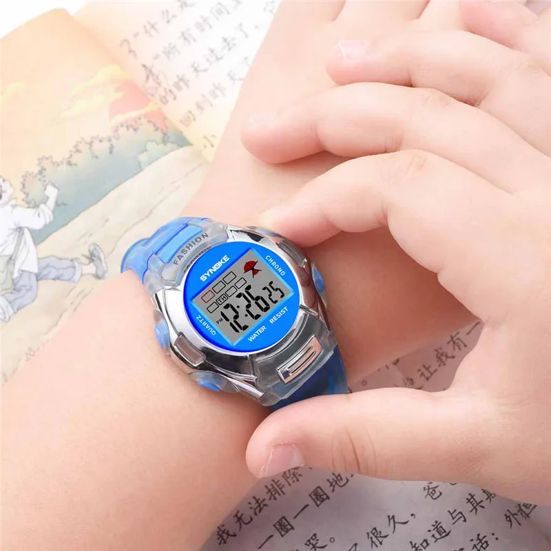 Цифровые часы для девочек, Детские аналоговые цифровые спортивные Водонепроницаемые наручные часы для девочек, светодиодный, электронные кварцевые часы A4