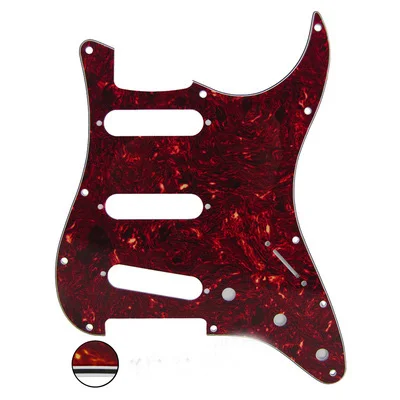 Звукосниматель для гитары SSS с одной катушкой Alnico 5 Электрическая Гитара Pickguard проводка - Цвет: 8