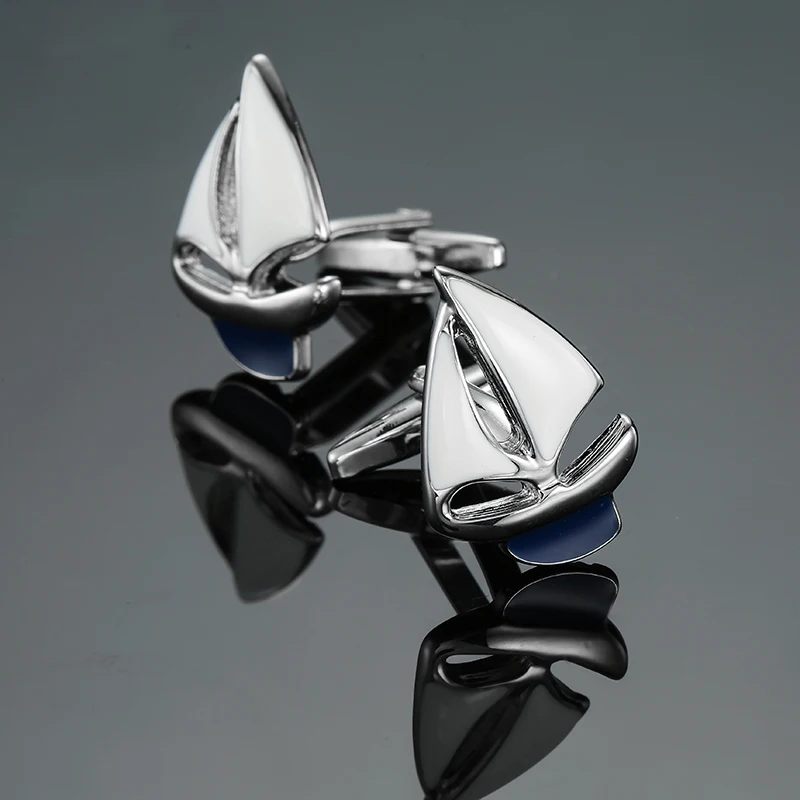 French shirt Cufflinks Aircraft sailboat motorcycle racing car Design Men's business jewelry accessories