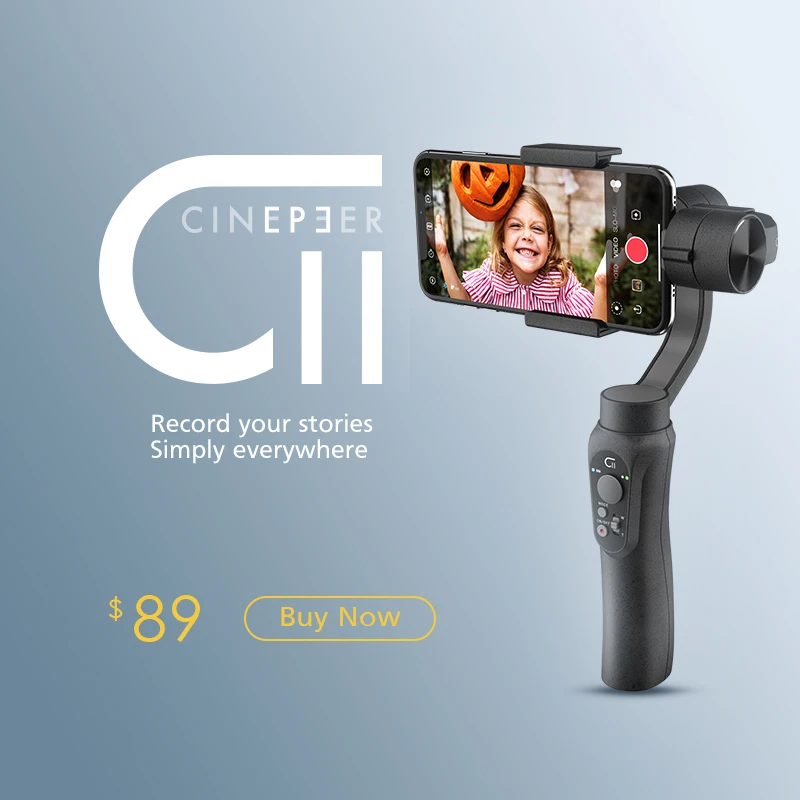 CINEPEER C11 3-осевой ручной шарнирный стабилизатор для камеры для iPhone 11 Pro Xs 8 7 Plus 6 Plus для samsung Galaxy S9 S7 S6 S5 смартфон