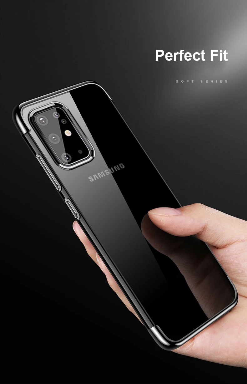 Note 20 Ultra Case Slim XUANYAO Luxury Silicone Soft Coque For Samsung Galaxy Note 20 8 9 10 Plus Case Plating Clear TPU Cover (6)