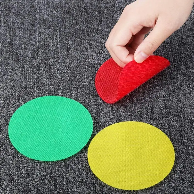 

30pcs Flat Spot Marker Kids Game Training Tag Toy Educational Magic Sticker for Home Floor Carpet