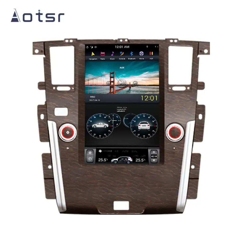 Aotsr Tesla 13," вертикальный экран Android 8,1 автомобильный dvd-плеер gps навигация для NISSAN Patrol 2010- high-end Wifi carplay