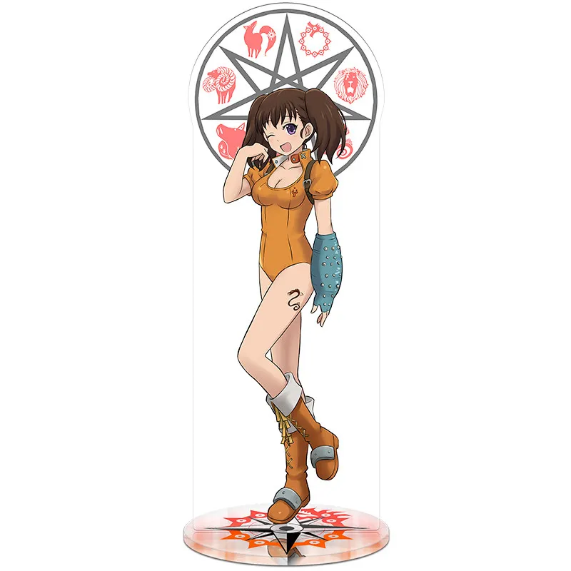 01 Семь грехов: гнев богов грехи Meliodas Gowther Elizabeth Косплей акриловая настольная подставка фигурка модель тарелка Декор - Цвет: 01