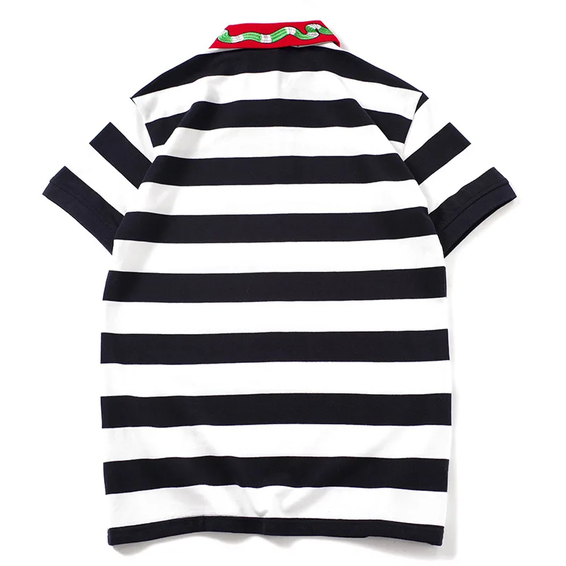 High New Novelty 2020 Men Punk Embroidered bee Snake Fashion Polo Shirts Shirt Hip Hop Skateboard Cotton Polo Top Tee #a2 13 Hce3aac2aa8034fb199b991eca1192cc4I