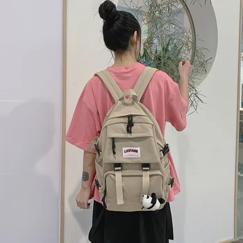 

School Bag Women's Korean-style High School College Student Campus Fashion Casual Fashion Large Capacity Junior High School