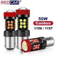 Ampoule Led Canbus 1156 BA15S, 2 pièces, ampoule Led BAU15S PY21W, lampe de signalisation sans erreur 1157 Led BAY15d P21/5W, clignotants 3030 puces