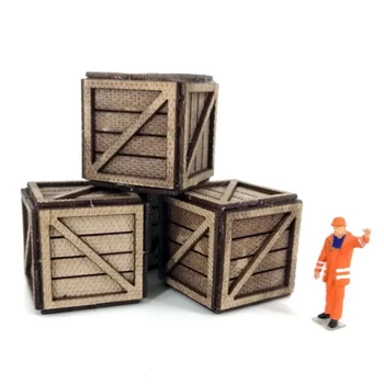

1:87 HO Scale Train Model Construction Scene Sand Table Cargo Box