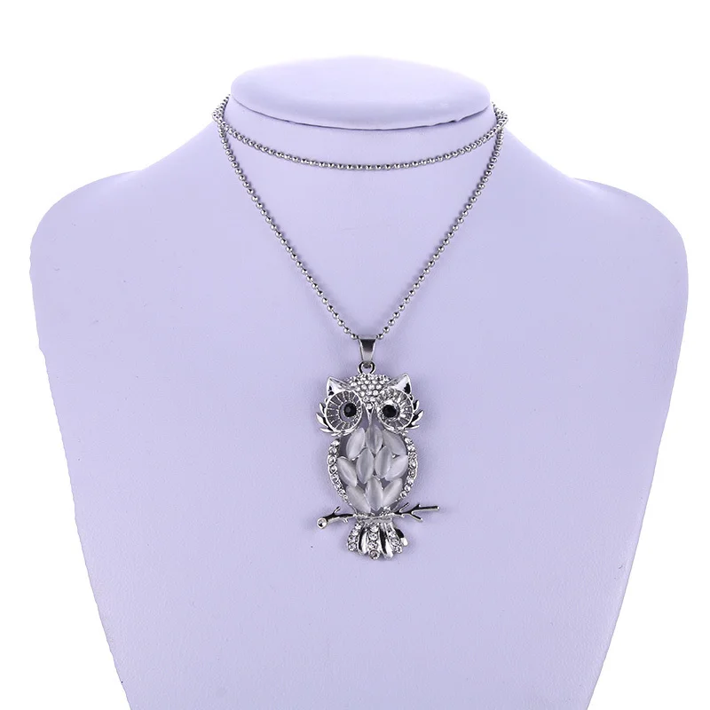 3 серебряные ювелирные изделия для девочек, высококачественная сова, подвеска, ожерелье, очаровательное ожерелье s 60 мм для женщин, ювелирные изделия для женщин, красивая романтика