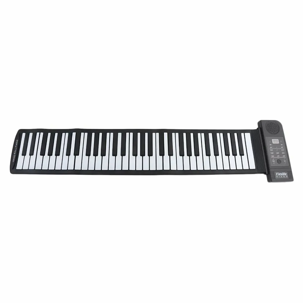 

Portable Roll-Up Flexible Electronic Piano Keyboard Multifunctional Silicone Folding Hand Roll Piano