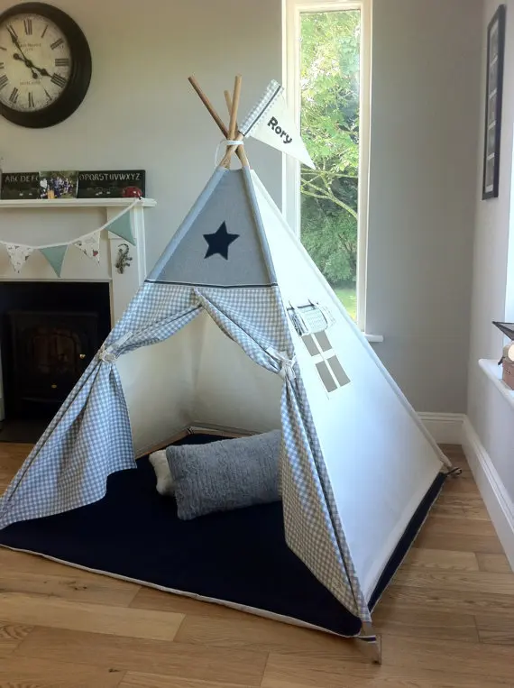 

Baby Toy-3-Year-Old Early Childhood Children Fun House Wooden Small Tent Children Toy House Princess Folding