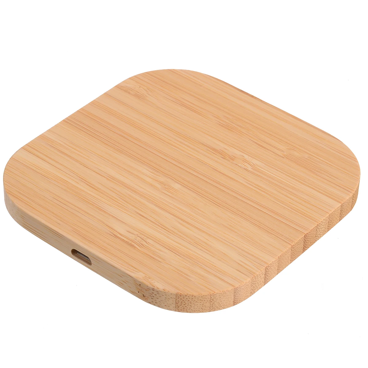 Portable Square Wood Bamboo Qi Wireless Charger Charging Pad Mat For iPhone 8 Plus X Samsung Galaxy S6/S6 Edge For Nexus 4 5 6