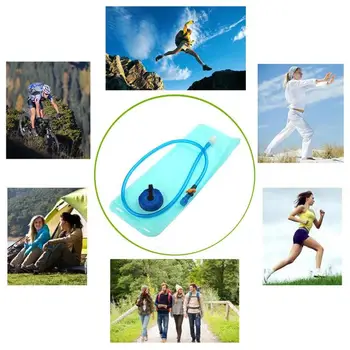 

Foldable 2L Wide Mouth Hydration Water Bag Drinking Water Bladder Bag for Sports Hiking Camping Bicycle Backpack