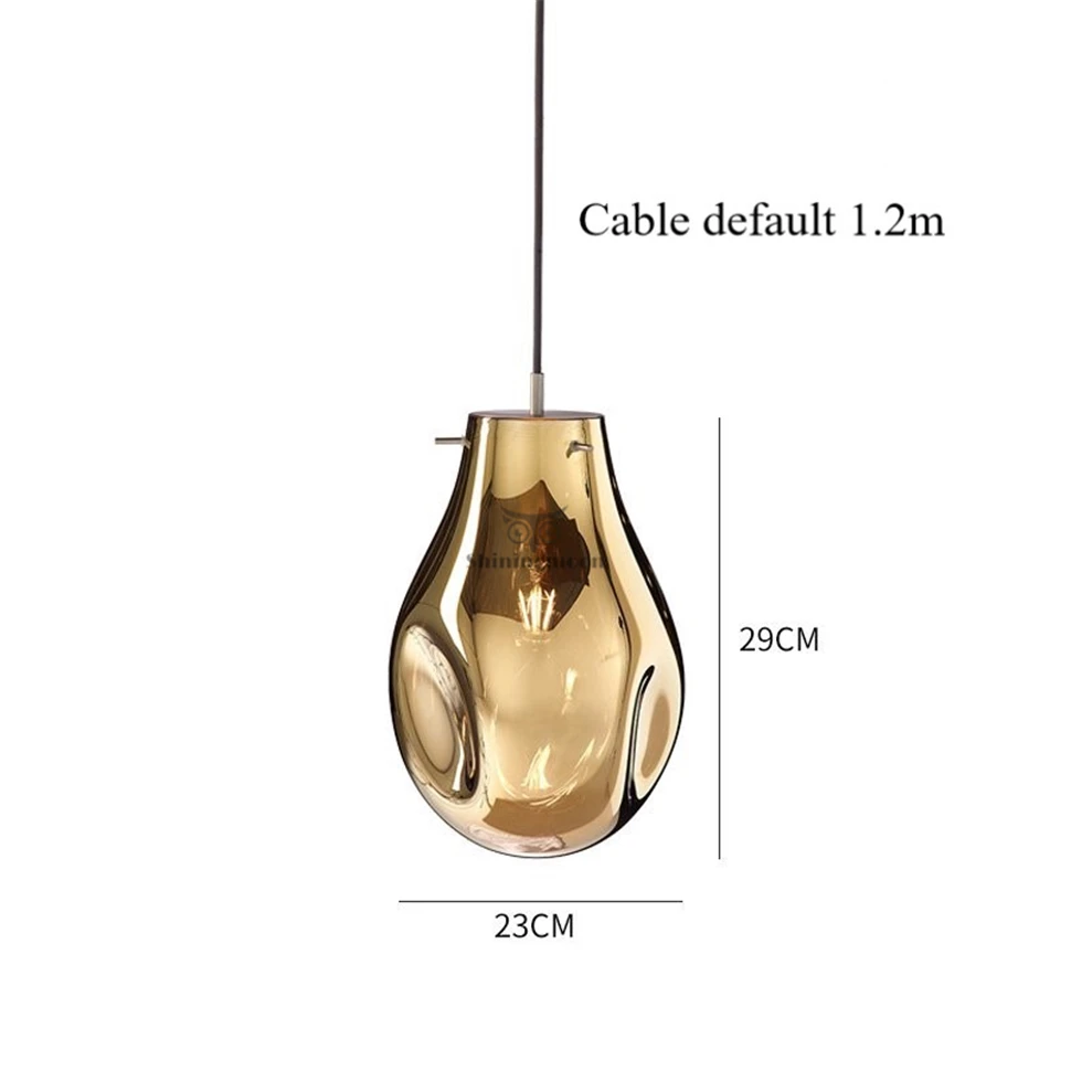 Современный минималистичный подвесной светильник из цветного стекла, современный подвесной светильник для спальни, гостиной, прикроватный светильник, светильник для кафе
