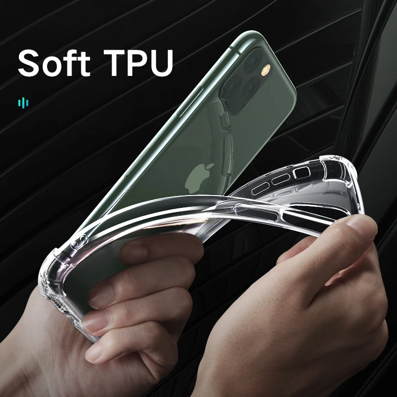 

Sancore Airbag TPU Case For IPhone 11 PRO XR XS MAX 6 6S 7 8 Plus Transparent Shockproof Airbag soft TPU Bumper Cover