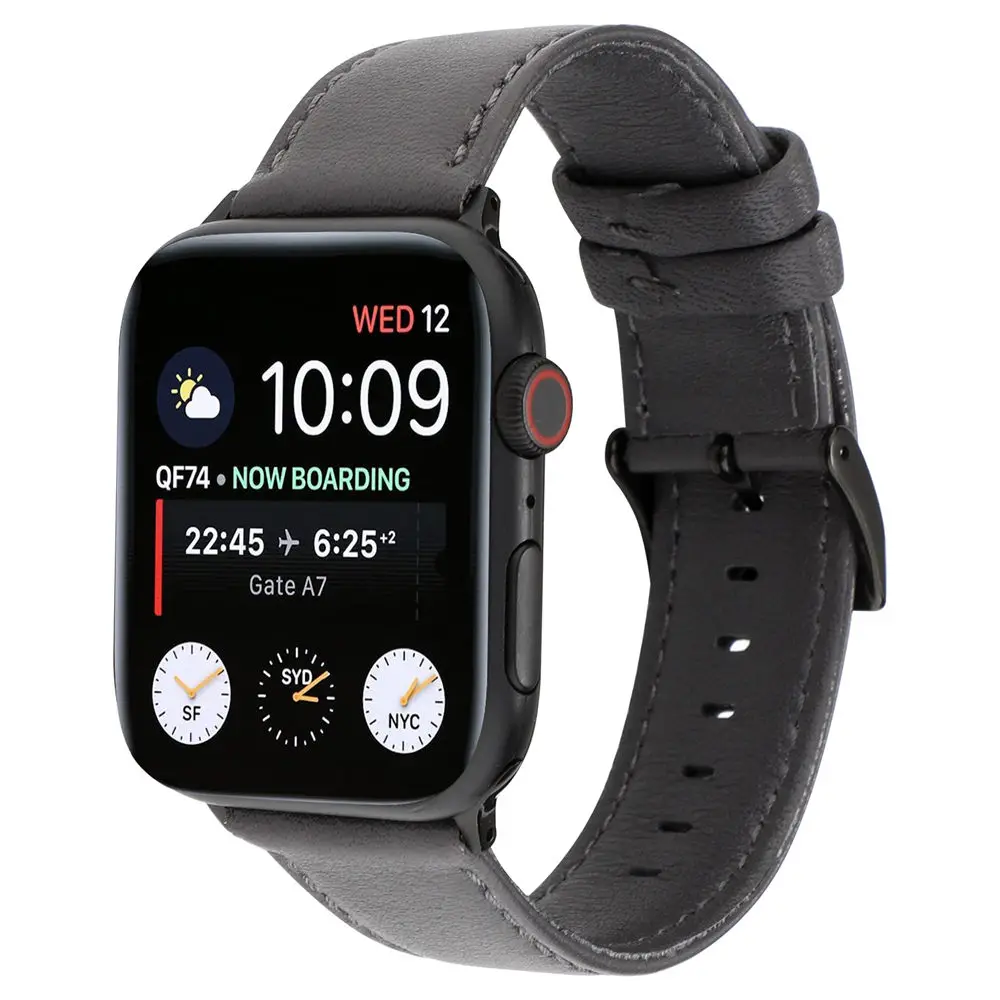 Высокое качество Натуральная кожа ремешок для наручных часов Apple Watch, версии 4 5 44 мм 40 мм Напульсники для наручных часов iWatch, пояс, 3/2/1 38 мм 42 мм браслет