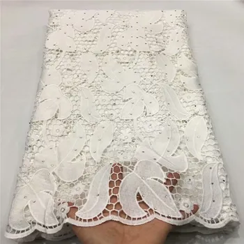 

African lace fbric french lace for evening dress 2020 high quality lace cord lace fabric nigeria guipure embroider lace E15-66