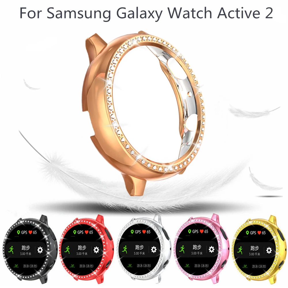 С блестящими стразами Элегантные модные Обложка для Samsung Galaxy смотреть активный 2 1