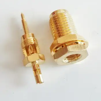 

10X High-quality RF Connector RPSMA RP SMA Female O-ring Bulkhead Panel Nut Window Solder for RG316 RG174 RG179 LMR100 Cable