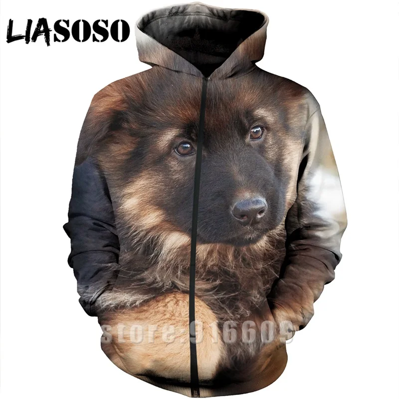 New Funny 3D Print Women Anime hoodie animal Shepherd Dog streetwear hip hop Sweatshirt Harajuku shirt hoodies rock Sweatshirts