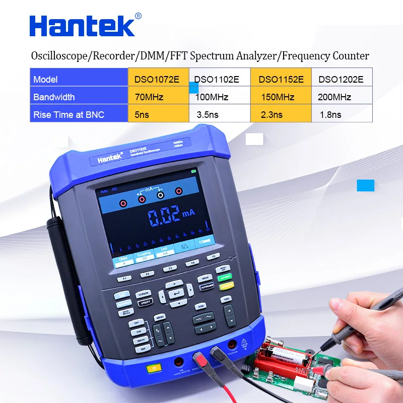 Hantek Dso1000e Digital Handheld Oscilloscope 700mhz200mhz