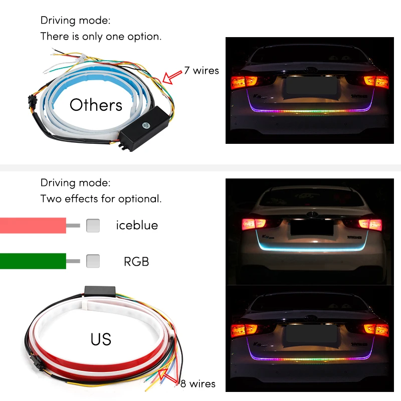 strip Light with yellow turn signal 