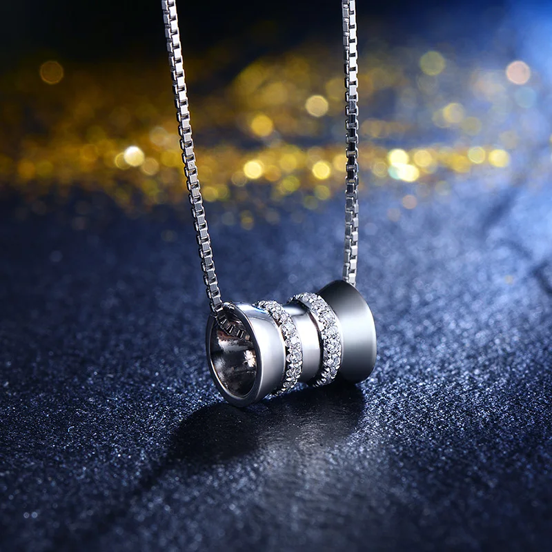 Твердые 18K золото натуральный 0.15ct алмаз кулон ожерелье для женщин- DHL