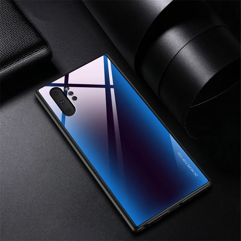 Чехол для samsung Galaxy A50 A70, Роскошный Жесткий чехол из закаленного стекла с градиентной задней крышкой для SAM A10 A30 A50 A70 NOTE10 S10 S10 PLUS