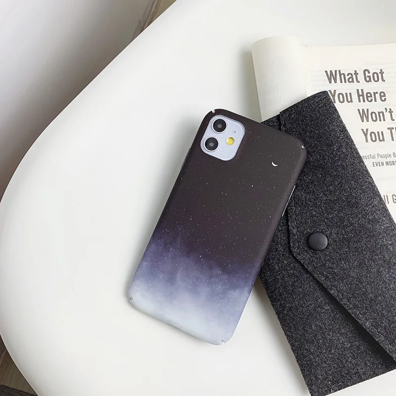 Жесткие чехлы для телефонов из поликарбоната для Xiaomi 8 8SE 8Lite 9 9SE CC9E A3 Lite чехол с изображением звездного неба Луны для Redmi Note 7 Note 8 Note8Pro K20 чехлы - Цвет: 2