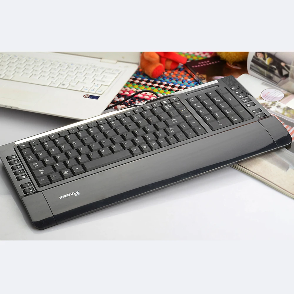 Ультра тонкая игровая клавиатура с подсветкой трех цветов, usb-порт, английское письмо для настольного компьютера, ноутбука, компьютера