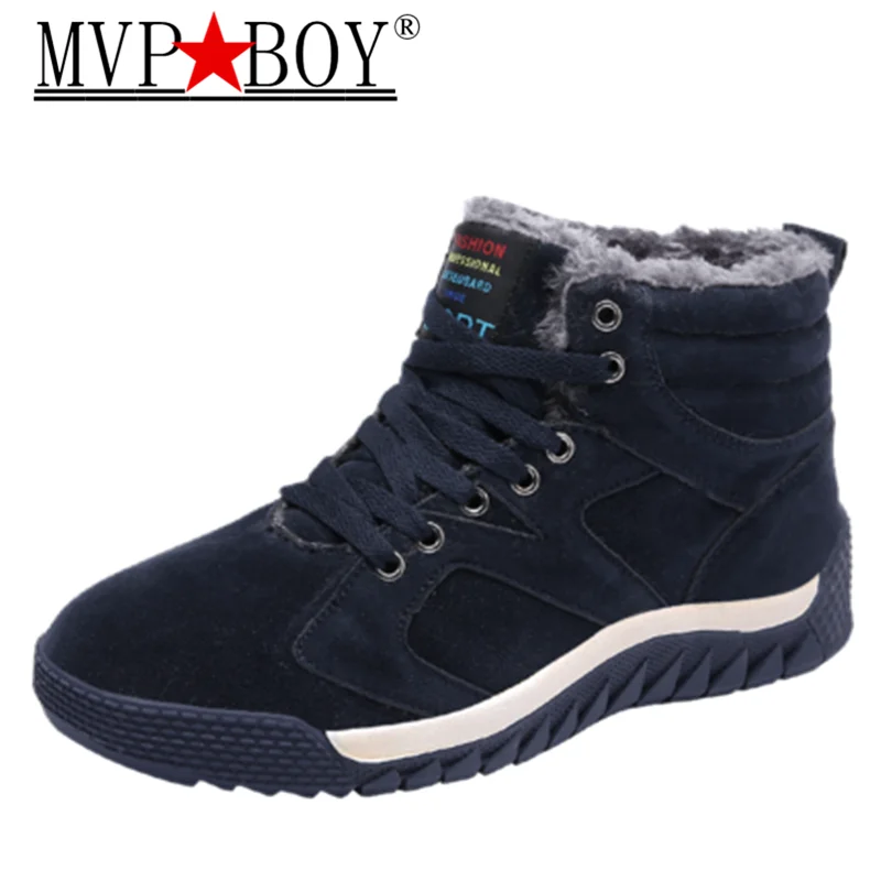 MVP BOY Winter New Arrival Men's Ankle Boots Warm Fur Sneakers Outdoor Athletic Shoe Comfortable Walking Shoes Outdoor Keep Warm MVP BOY Winter New Arrival Men's Ankle Boots Warm Fur Sneakers Outdoor Athletic Shoe Comfortable Walking Shoes Outdoor Keep Warm