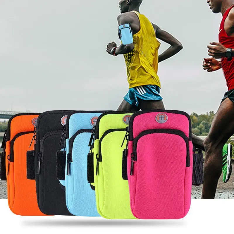 

Running Arm Bag Large Capacity Water Resistant Phone Key Pouch Holder Outdoor Gym Sports Wrist Elbow Bags