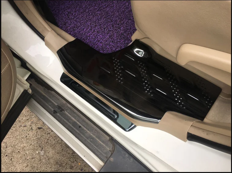 Нержавеющая сталь порог Накладка Добро пожаловать защита педали для Toyota highlander 2009- автомобильные аксессуары