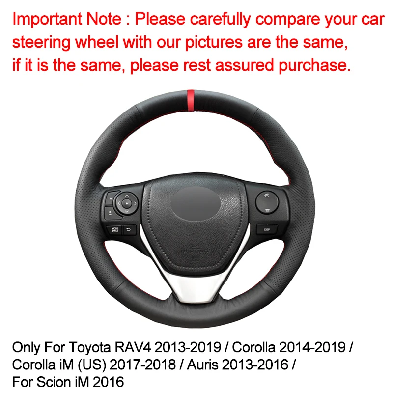 Чехол для Toyota RAV4 2013 2019 Corolla 2014 iM (US) Scion 2016|Чехлы на руль| |