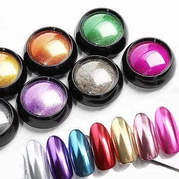 

Mirror Nail Glittering Powder Metallic Color Rose Gold Silver Nail Accessories Pigment Powder Nail Art Decorations for Nails