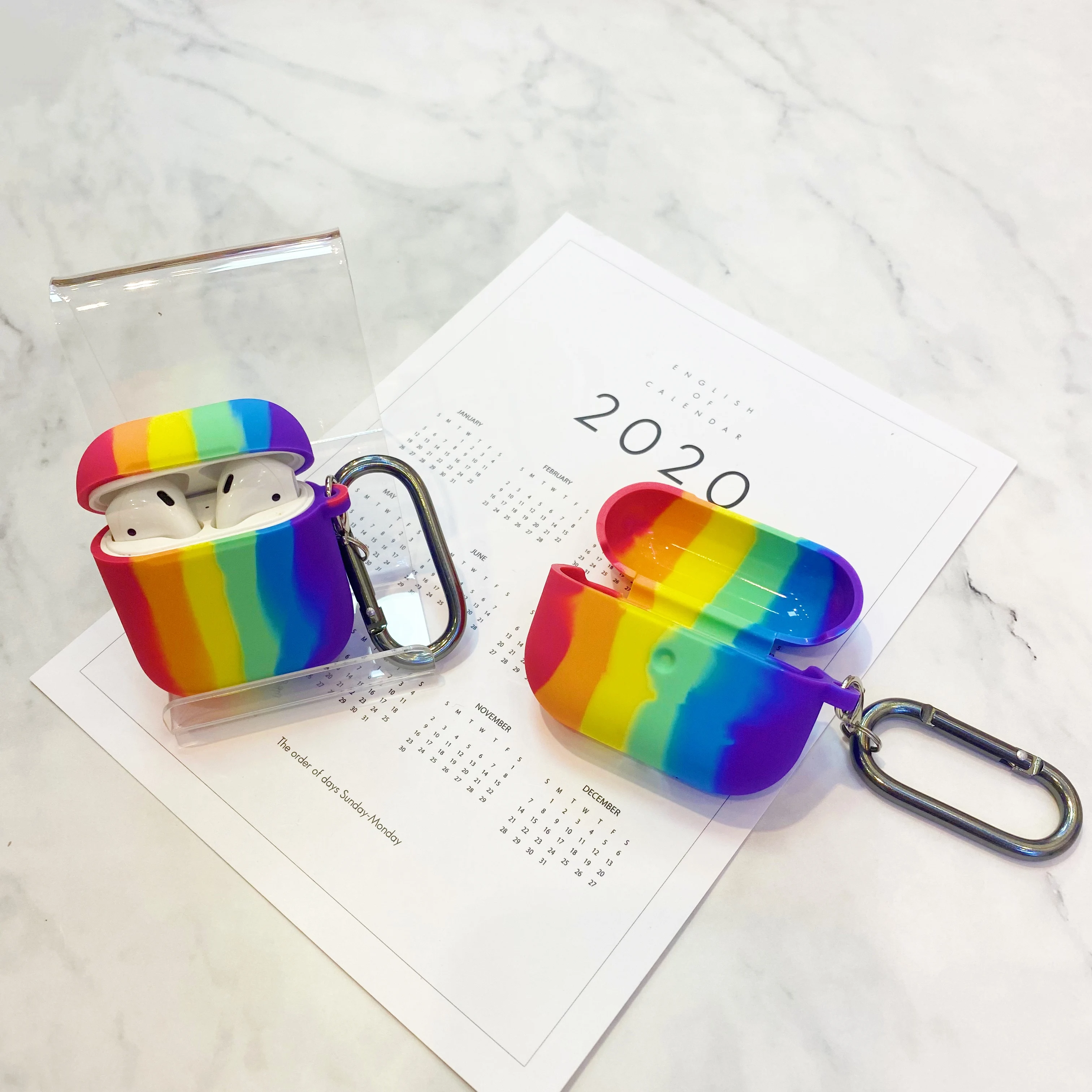 Soft Silicon Case For Airpods 3rd new Rainbow colors Earphone