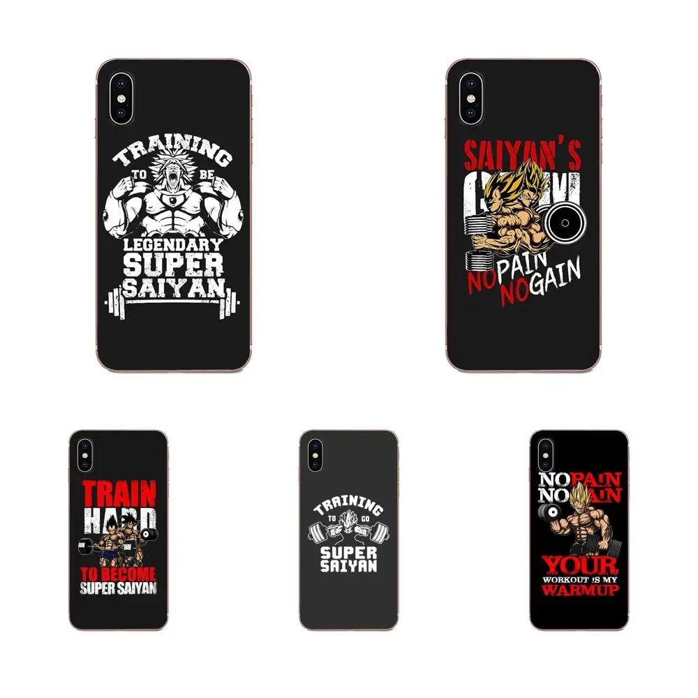Мягкий чехол из ТПУ с надписью No Pain Gain Dragon Ball Z Goku для LG K50 Q6 Q7 Q8 Q60 X power 2 3 Nexus 5 5X V10 V20 V30