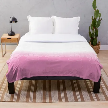 

Soft Blanket for Bed Sherpa Flannel Fleece Blanket Home Travel Sofa Soft Throw Blanket Pink And White Paws With Newsprint Backgr