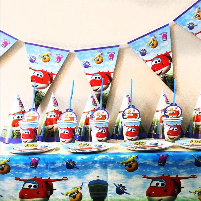 Супер Крылья дневные принадлежности для вечерние одноразовая посуда детский