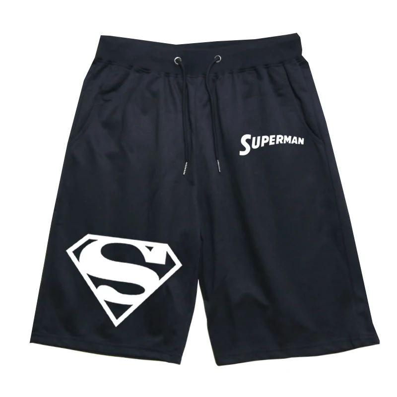 Супер герой принт супермена спортивные короткие штаны высокое качество студентов Повседневные свободные штаны летние модные спортивные дышащие пляжные брюки для девочек