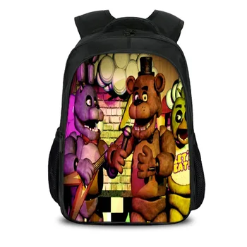 

16 Inch Cartoon Five Night At Freddy Backpack Kids Bonnie Fazbear School Bags for Teenager Boys Bagpacks Children Mochila